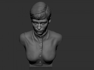 Audrey Hepburn 3D-printmodel
