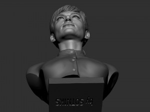 Audrey Hepburn 3D-printmodel