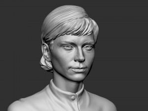Audrey Hepburn 3D-printmodel