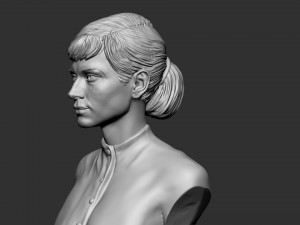 Audrey Hepburn 3D-printmodel