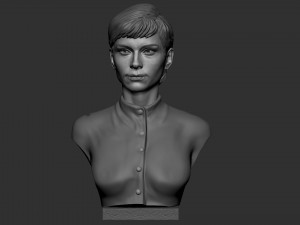 Audrey Hepburn 3D-printmodel