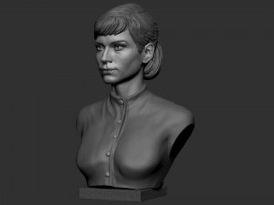Audrey Hepburn 3D-printmodel