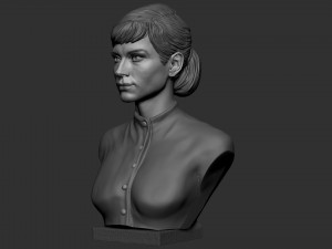 Audrey Hepburn 3D-printmodel