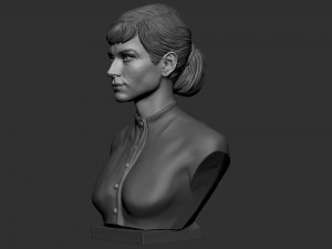 Audrey Hepburn 3D-printmodel