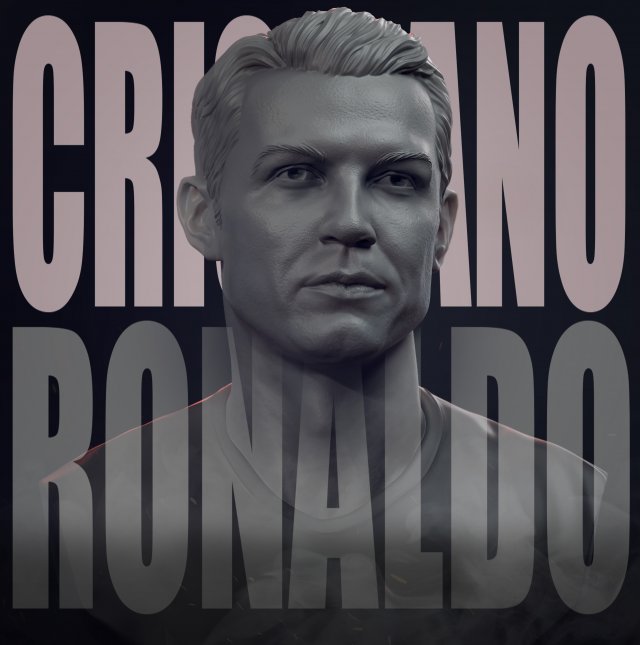 Cristiano Ronaldo 3D 打印模型 .c4d .max .obj .3ds .fbx .stl .blend 
