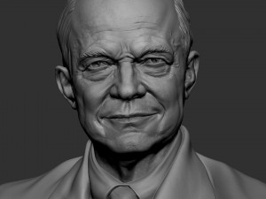 Dwight Eisenhower 3D Print Model