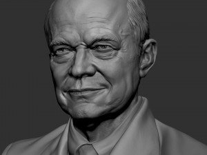 Dwight Eisenhower 3D Print Model