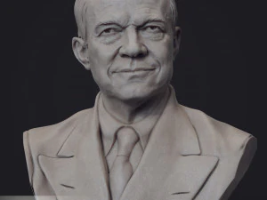 Dwight Eisenhower 3D Druckmodell