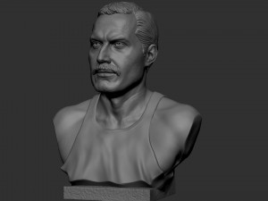 Freddie Mercury 3D 프린트 모델