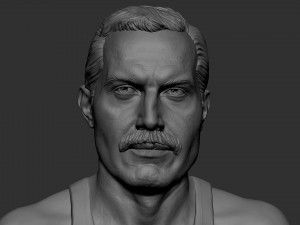 Freddie Mercury 3D 프린트 모델