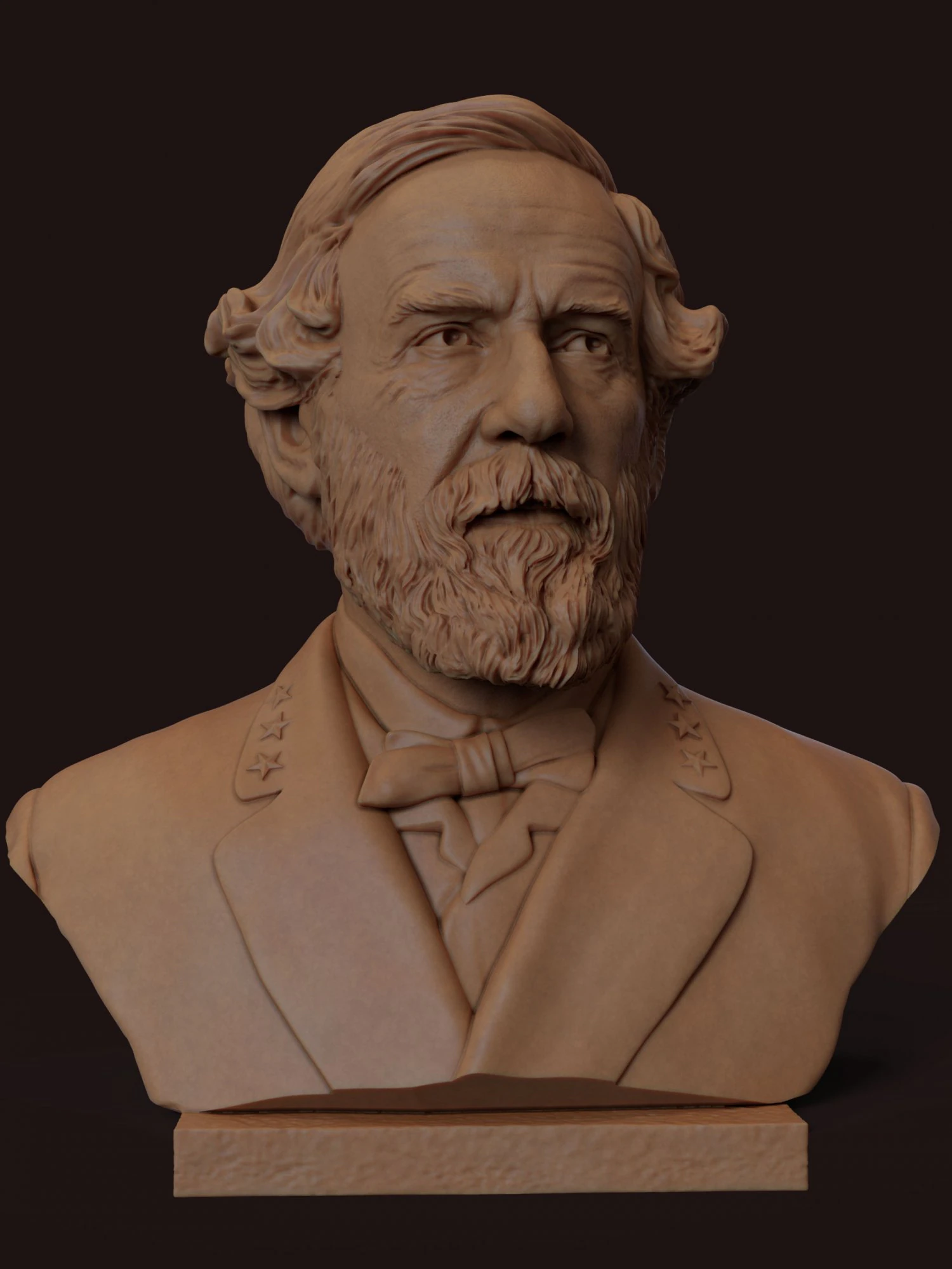 Robert Edward Lee 3D Print Model .c4d .max .obj .3ds .fbx .stl .blend