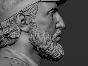 Fidel Castro Modelo de Impressão 3D