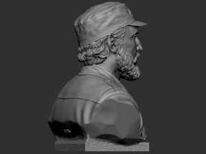 Fidel Castro Modelo de Impressão 3D