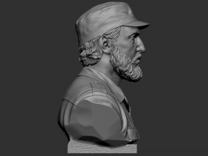 Fidel Castro Modelo de Impressão 3D