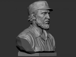 Fidel Castro Modelo de Impressão 3D