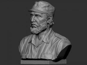 Fidel Castro Modelo de Impressão 3D