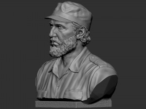Fidel Castro Modelo de Impressão 3D