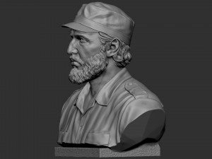 Fidel Castro Modelo de Impressão 3D