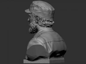 Fidel Castro Modelo de Impressão 3D