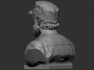 Fidel Castro Modelo de Impressão 3D