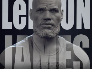 勒布朗&middot;詹姆斯 3D 打印模型