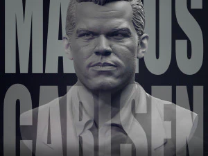 Magnus Carlsen Model Cetak 3D