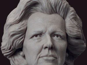 Margaret Thatcher 3D Druckmodell