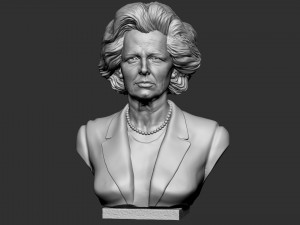 Margaret Thatcher 3Dプリントモデル