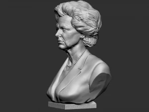 Margaret Thatcher 3D Druckmodell
