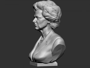 Margaret Thatcher 3D Druckmodell