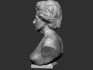 Margaret Thatcher 3Dプリントモデル
