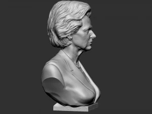 Margaret Thatcher 3D Druckmodell