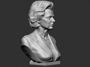 Margaret Thatcher 3Dプリントモデル