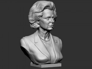 Margaret Thatcher 3Dプリントモデル