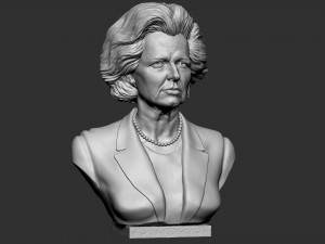Margaret Thatcher 3Dプリントモデル