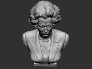 Margaret Thatcher 3Dプリントモデル
