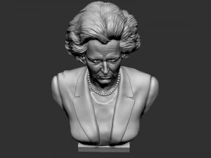 Margaret Thatcher 3D Druckmodell