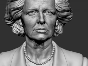Margaret Thatcher 3D Druckmodell