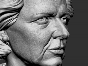 Margaret Thatcher 3Dプリントモデル