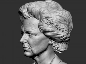Margaret Thatcher 3Dプリントモデル