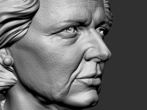 Margaret Thatcher 3Dプリントモデル