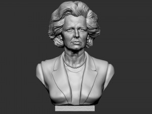 Margaret Thatcher 3Dプリントモデル