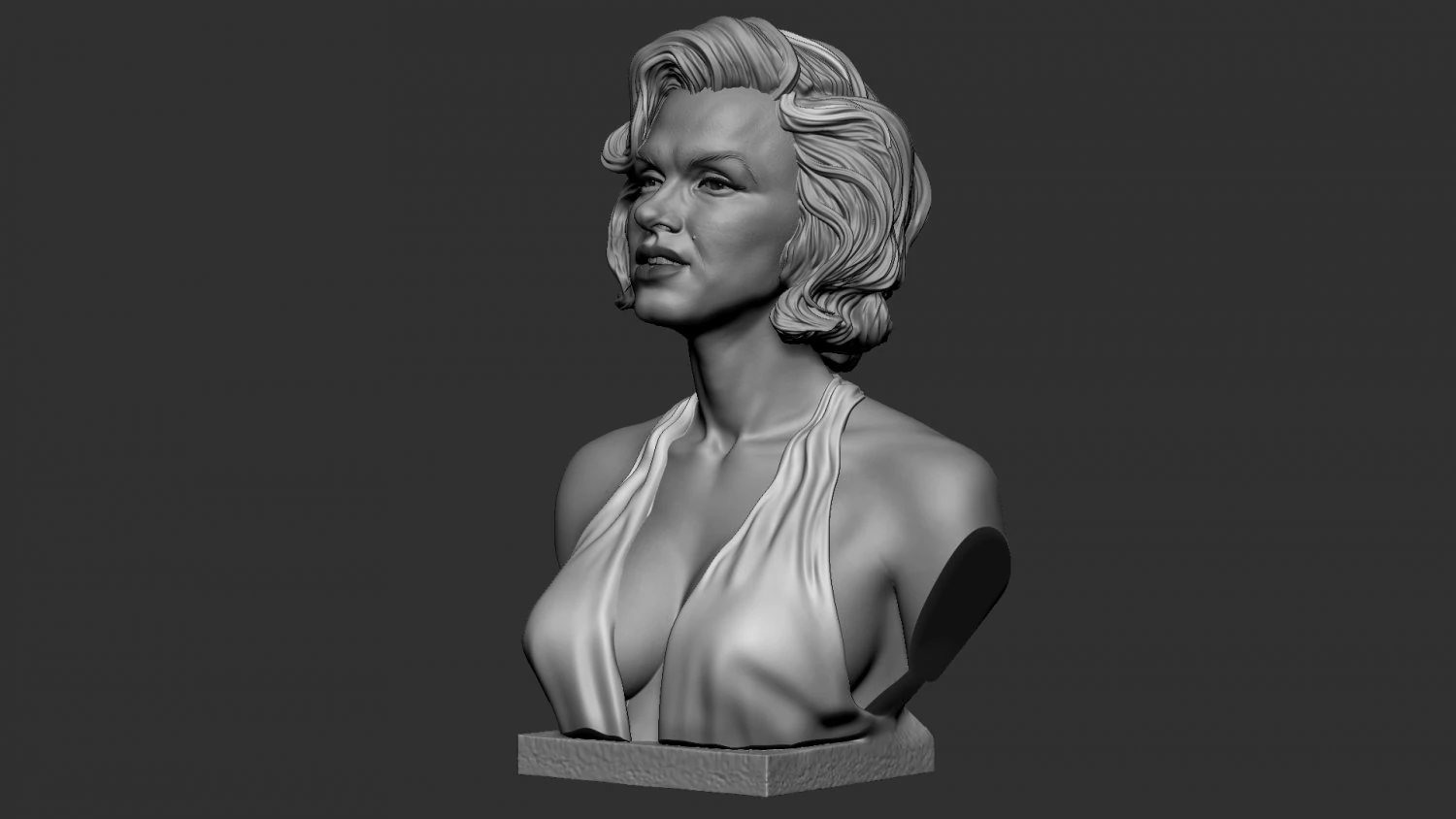 Marilyn Monroe 3D Print Model .c4d .max .obj .3ds .fbx .stl .blend 