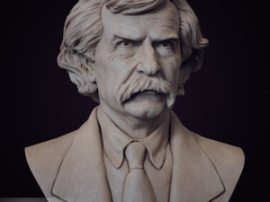Mark Twain 3D Print Model