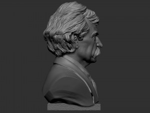 Mark Twain 3D 프린트 모델
