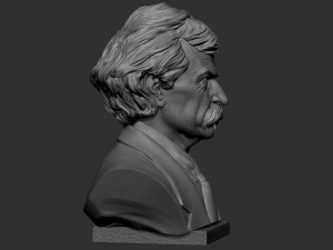 Mark Twain 3D 프린트 모델
