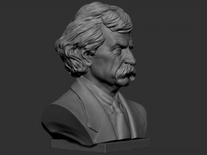 Mark Twain 3D 프린트 모델