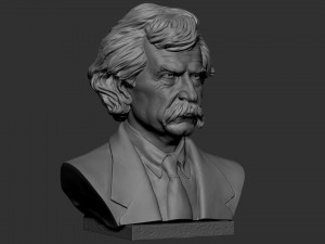 Mark Twain 3D 프린트 모델
