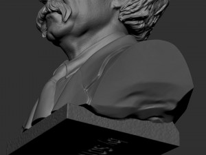 Mark Twain 3D 프린트 모델