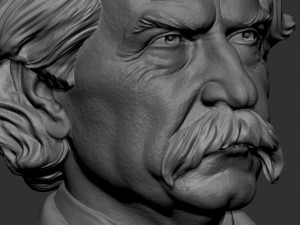 Mark Twain 3D 프린트 모델